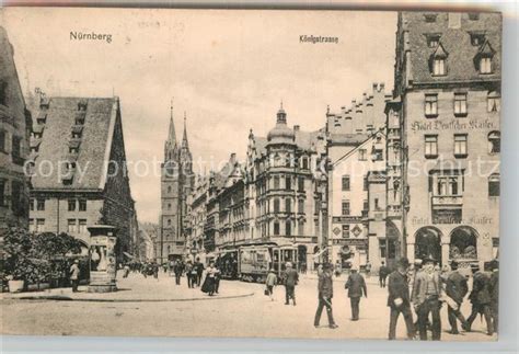 Postkarte Carte Postale 42927815 Strassenbahn Nuernberg Koenigstrasse