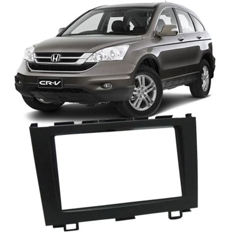 Moldura Painel Din Dvd Honda Crv Expex Preta Submarino