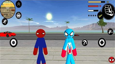 Spider Stickman Rope Hero City Map R Mcek P Adam Halat Kahraman