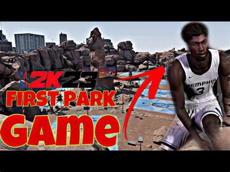 MY FIRST PARK GAME ON NBA 2K23 ONE OF ONE BEST BUILD NBA 2K23 NEXT GEN