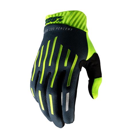 Guanti Ridefit Giallo Fluo Charcoal Maciag Offroad