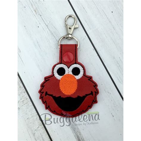 Elmo Muppets Key Fob Embroidery Design Embroidery Designs Fobs