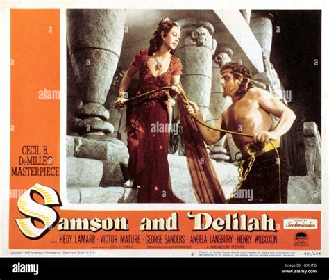 Samson And Delilah Hedy Lamarr Victor Mature Stock Photo Alamy