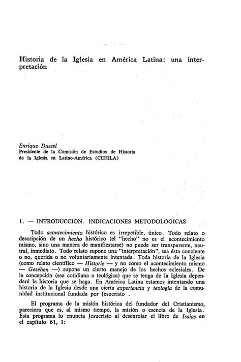 PDF Historia de la Iglesia en América Latina una interpretación