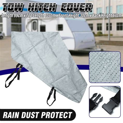 Universal Waterproof Caravan Towing Hitch Cover Connector Protective