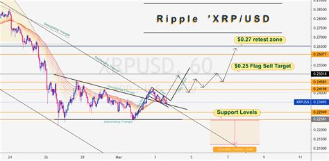 Xrp Usd Flag Target And Key Levels For Bitfinex Xrpusd By