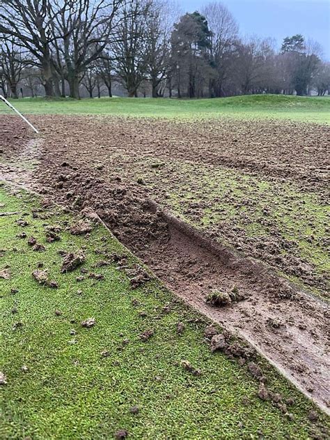 Moment Yobs On Quad Bikes Destroy Golf Course And Leave Holes