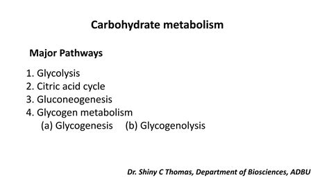 Carbohydrate Metabolism And Its Disorders Pdf