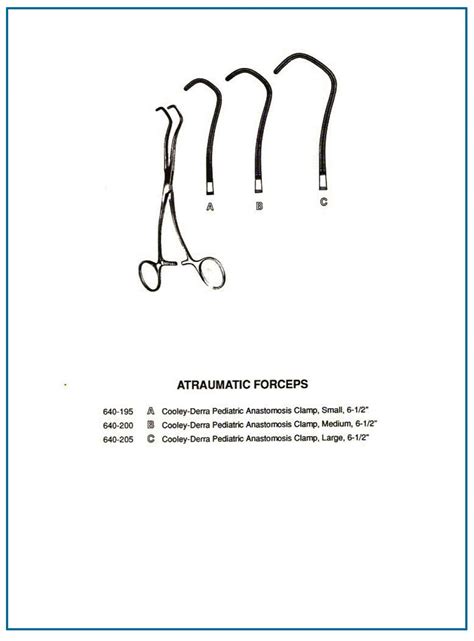 Cooley Derra Pediatric Anastomosis Hamsan Surgical