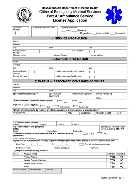 Ambulance Form Fill Out And Sign Printable Pdf Template