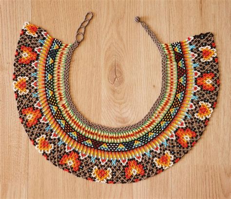 Collar Bead Necklace Embera Chamí From Colombia Etsy