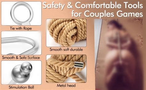 Amazon Bondage Rope With Vibrating Anal Hook BDSM Shibari Rope Sex Restraints Kits For Sex