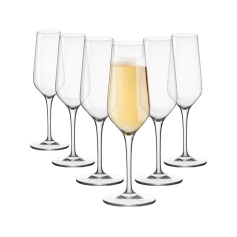 Electra Glass Champagne Flutes 230ml Pack Of 6 Bunnings Australia