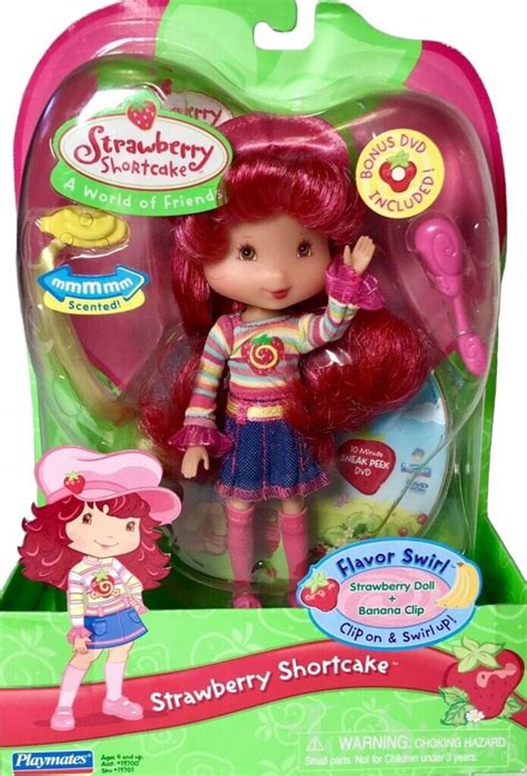 Strawberry Shortcake Playmates Flavor Swirl Strawberry Shortcake Toy