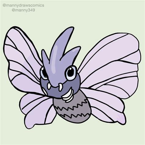 Venomoth By Mannydrawscomics On Deviantart