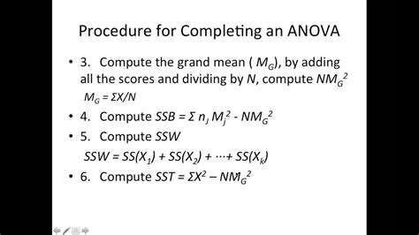 Anova Hypothesis Test Youtube