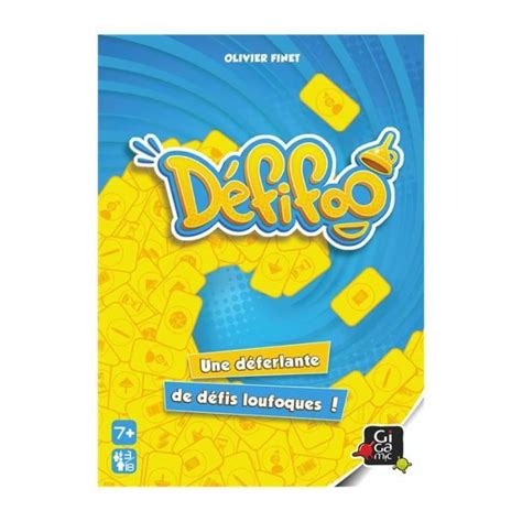 Jeu de société Gigamic Defifoo Jeu d ambiance Blanc Cdiscount