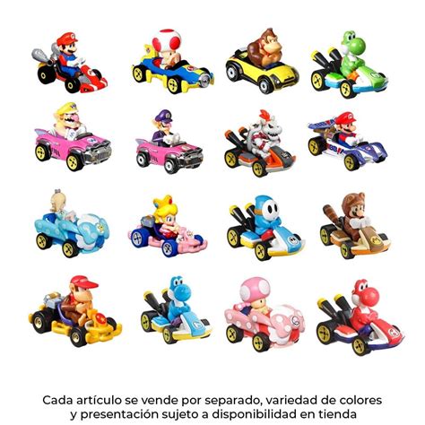 Vehículo de Juguete Hot Wheels Mario Kart Replica Personajes 1 64