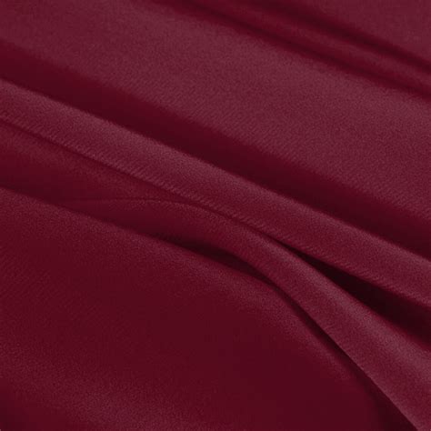 Pure Silk Red Wine Color Fabric 100 Silk Crepe De Chine Etsy