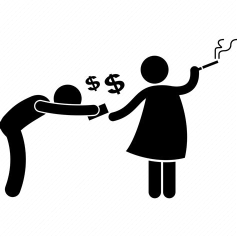 Controlling Girlfriend Money Powerful Scare Wife Icon Download