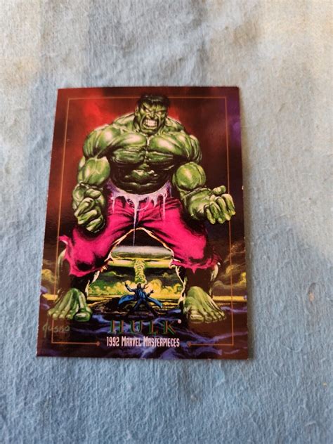 Skybox Marvel Masterpieces Series Hulk Promo Card Values Mavin