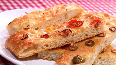 Focaccia Pan De Pizza Italiano Muy F Cil Y Sin Amasar Youtube