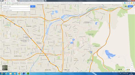 Orange California Map