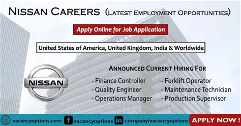 Nissan Careers Apply Online For Nissan Job Application