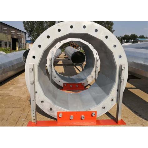 China Free Standing Tubular Steel Tower Submerged Arc Welding Space