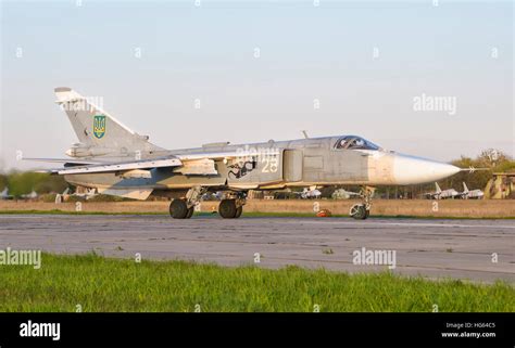 Ukrainian Air Force Su 24 At Lutsk Air Base Ukraine Stock Photo Alamy