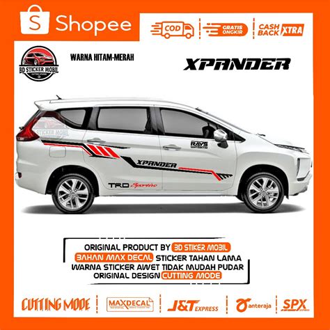 Jual Stiker Mobil New List Desain Sticker Mobil Xpander List Sticker