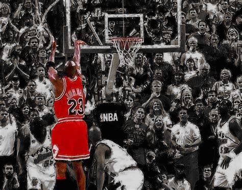 Michael Jordan Last Shot Canvas Print Chicago Bulls - Etsy