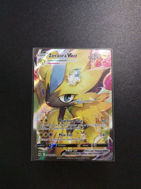 Pokemon Tcg Zeraora Vmax Ultra Rare Crown Zenith Galarian Gallery