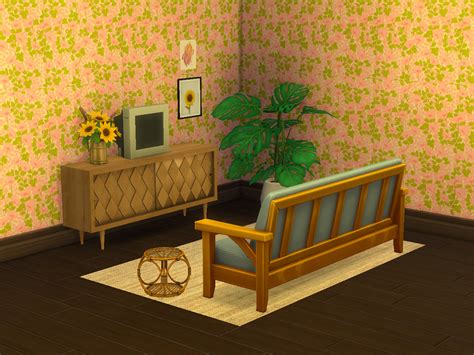 70s Pattern Wallpaper The Sims 4 Catalog