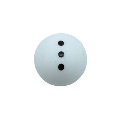 Silicone Round Bead 15mm Snowman Belly Bead Trimming And Craft Co