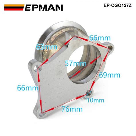 Epman T04e T3t4 T3 63ar 5 Bolt To 3 Vband Stainless Steel Turbo Manifold Flange Adapter Ep