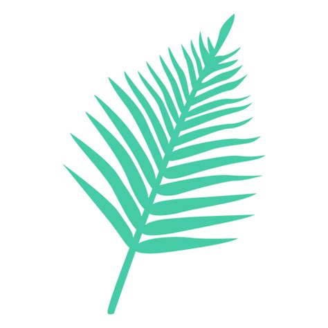 Design PNG E SVG De Silhueta Tropical De Folha De Palmeira Para Camisetas