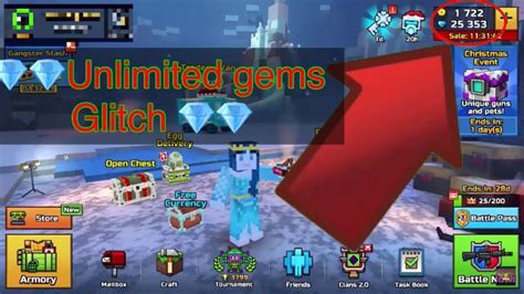 Pixel Gun Unlimited Gems Glitch Youtube