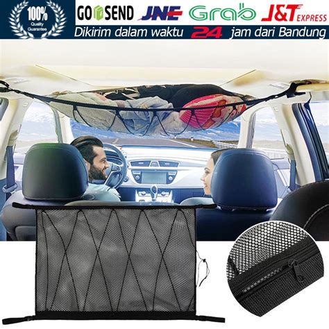 Jual Jaring Bagasi Mobil Cargo Net Mobil Tempat Penyimpanan Joran Dalam