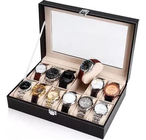 Estuche Reloj Exhibidor Caja Para Relojes Con Espacios Mercadolibre