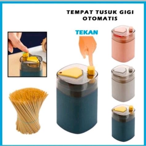 Jual Tempat Penyimpanan Tusuk Gigi Mini Otomatis Automatic Toochpick