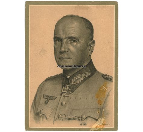 Crains Militaria Generalfeldmarschall Walther Von Brauchitsch Postcard