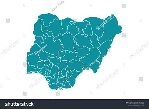 Nigeria Map Vector Abstract Design Vector Stock Vector Royalty Free