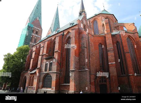 Architecture Of Saint Marys Church St Marienkirche Lubeck Germany