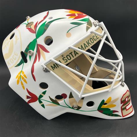 Was honored to be asked to paint these masks for Marc Andre Fleury for ...