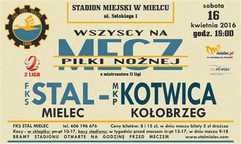 W Tym Tygodniu Grają 12 160416 Fks Stal Mielec Sa