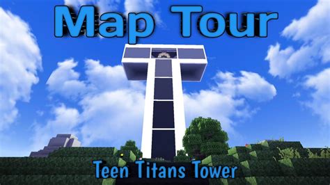 Teen Titans Tower Map Tour Minecraft Pe Youtube