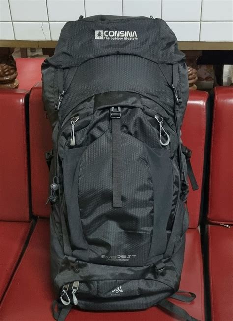 Tas Gunung Carrier CONSINA EVEREST 60L 5L Olah Raga Perlengkapan