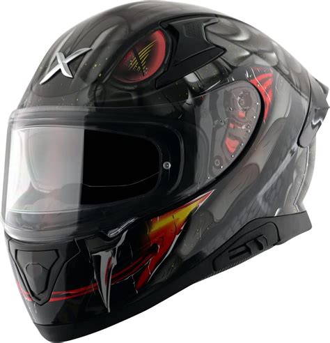 Axor Apex Venomous Isi Ece Dot Certified Full Face Dual Visor Helmet