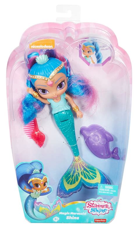 Buy Shimmer And Shine Rainbow Mermaid Bath Doll At Mighty Ape Nz